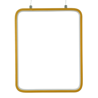 GloboStar® NEROBA 61305 Κρεμαστό Φωτιστικό Οροφής Linear Design LED CCT 18W 1980lm 360° AC 220-240V - Εναλλαγή Φωτισμού μέσω Διακόπτη On/Off All In One Ψυχρό 6000k+Φυσικό 4500k+Θερμό 2700k Μ29 x Π2 x Υ36cm - Χρυσό Βούρτσας - 3 Years Warranty