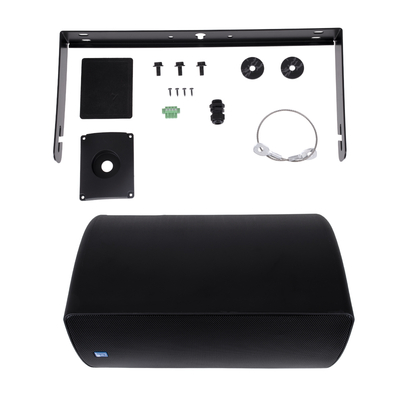 GloboStar® FDB ES108BT 98004 Facilities Speaker - Παθητικό Ηχείο Εγκαταστάσεων Επιτοίχιο με Μετασχηματιστή 100V & 16Ω - 150W RMS (600W Peak) - 1 x 8 Inches LF & 1 x 1 Inches HF - Αδιάβροχο IP65 - Μαύρο - Μ24 x Π28.5 x Υ45cm