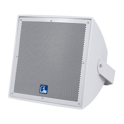 GloboStar® FDB LT212T 98009 Facilities Speaker - Παθητικό Ηχείο Εγκαταστάσεων Επιτοίχιο με Μετασχηματιστή 100V & 8Ω - 300W RMS (1200W Peak) - 1 x 12 Inches LF & 1 x 1 Inches HF - Αδιάβροχο IP56 - Λευκό - Μ40.7 x Π37.8 x Υ41cm