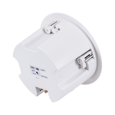 GloboStar® FDB C600T 98012 Facilities Speaker - Παθητικό Ηχείο Εγκαταστάσεων Χωνευτό Οροφής με Μετασχηματιστή 100V & 8Ω - 40W RMS (80W Peak) - 1 x 6 Inches LF & 1 x 1 Inches HF -  IP20 - Λευκό - Φ24 x Υ15.3cm