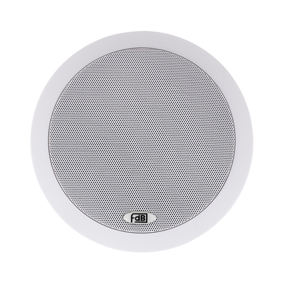 GloboStar® FDB C600T 98012 Facilities Speaker - Παθητικό Ηχείο Εγκαταστάσεων Χωνευτό Οροφής με Μετασχηματιστή 100V & 8Ω - 40W RMS (80W Peak) - 1 x 6 Inches LF & 1 x 1 Inches HF -  IP20 - Λευκό - Φ24 x Υ15.3cm