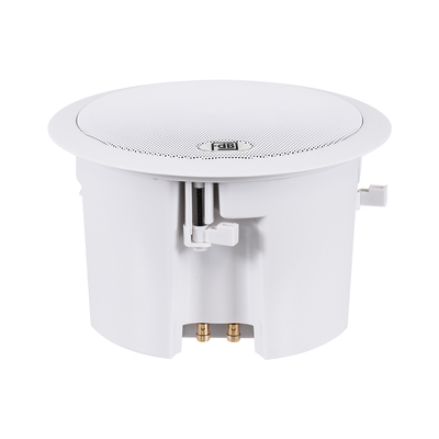 GloboStar® FDB C600T 98012 Facilities Speaker - Παθητικό Ηχείο Εγκαταστάσεων Χωνευτό Οροφής με Μετασχηματιστή 100V & 8Ω - 40W RMS (80W Peak) - 1 x 6 Inches LF & 1 x 1 Inches HF -  IP20 - Λευκό - Φ24 x Υ15.3cm