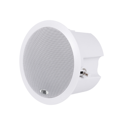 GloboStar® FDB C600T 98012 Facilities Speaker - Παθητικό Ηχείο Εγκαταστάσεων Χωνευτό Οροφής με Μετασχηματιστή 100V & 8Ω - 40W RMS (80W Peak) - 1 x 6 Inches LF & 1 x 1 Inches HF -  IP20 - Λευκό - Φ24 x Υ15.3cm