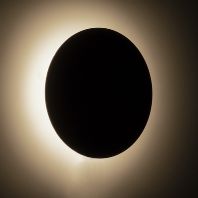 GloboStar® HELIO-R 60492 Φωτιστικό Τοίχου - Απλίκα Αρχιτεκτονικού Φωτισμού Εσωτερικού/Εξωτερικού Χώρου LED 7W 840lm 120° x 360° AC 220-240V Αδιάβροχο IP65 Φ16 x Π5cm - Φυσικό Λευκό 4500K - Μαύρο - Στρόγγυλο - Bridgelux Chip - 3 Years Warranty