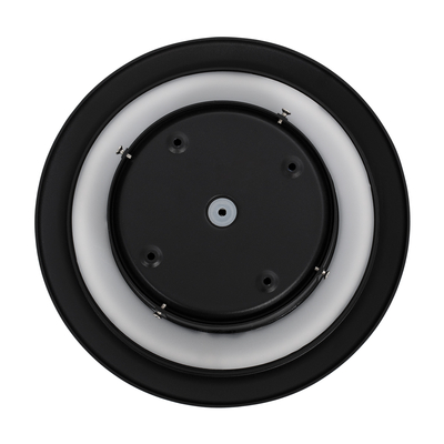 GloboStar® HELIO-R 60661 Φωτιστικό Τοίχου - Απλίκα Αρχιτεκτονικού Φωτισμού Εσωτερικού/Εξωτερικού Χώρου LED 12W 1380lm 120° x 360° AC 220-240V Αδιάβροχο IP65 Φ26 x Π5cm - Θερμό Λευκό 2700K - Μαύρο - Στρόγγυλο - Bridgelux Chip - 3 Years Warranty