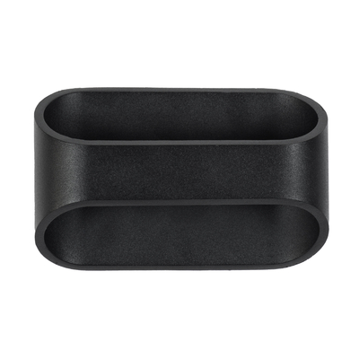 GloboStar® EDEN 60669 Φωτιστικό Τοίχου - Απλίκα Αρχιτεκτονικού Φωτισμού Εσωτερικού Χώρου Up & Down LED 10W 1000lm 60° AC 220-240V IP20 Μ16 x Π10.5 x Υ9cm - Φυσικό Λευκό 4500K - Μαύρο - Bridgelux Chip - 3 Years Warranty