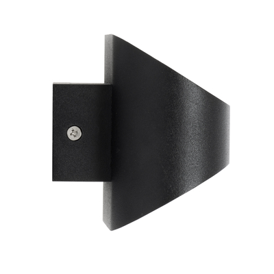 GloboStar® EDEN 60669 Φωτιστικό Τοίχου - Απλίκα Αρχιτεκτονικού Φωτισμού Εσωτερικού Χώρου Up & Down LED 10W 1000lm 60° AC 220-240V IP20 Μ16 x Π10.5 x Υ9cm - Φυσικό Λευκό 4500K - Μαύρο - Bridgelux Chip - 3 Years Warranty