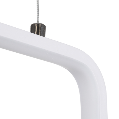 GloboStar® NEROBA 61303 Κρεμαστό Φωτιστικό Οροφής Linear Design LED CCT 18W 1980lm 360° AC 220-240V - Εναλλαγή Φωτισμού μέσω Διακόπτη On/Off All In One Ψυχρό 6000k+Φυσικό 4500k+Θερμό 2700k Μ29 x Π2 x Υ36cm - Λευκό - 3 Years Warranty