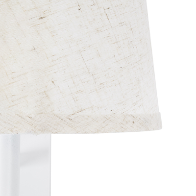 GloboStar® ROULETTE-R 61380 Μοντέρνο Φωτιστικό Τοίχου - Απλίκα Ξενοδοχείου Bed Side LED 3W 360lm & 1 x E27 36° & 360° AC 220-240V - Reading Up/Down Light - Φορτιστής USB 3A - Μ22 x Π23.5 x Υ37cm - Φυσικό Λευκό 4500K - Λευκό με Μπεζ Καπέλο - Σετ 2 Τεμαχίων