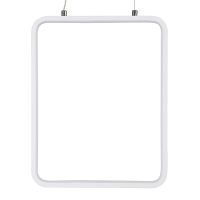 GloboStar® NEROBA 61303 Κρεμαστό Φωτιστικό Οροφής Linear Design LED CCT 18W 1980lm 360° AC 220-240V - Εναλλαγή Φωτισμού μέσω Διακόπτη On/Off All In One Ψυχρό 6000k+Φυσικό 4500k+Θερμό 2700k Μ29 x Π2 x Υ36cm - Λευκό - 3 Years Warranty