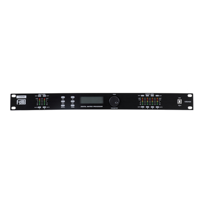 GloboStar® FDB US2403 98020 Audio Processor - Επαγγελματικός Επεξεργαστής Ήχου 2in & 4out - 32-bit DSP SHARC Processor - Frequency Response 20Hz-20Khz DR115DBu - AC 220V/50-60Hz - IP20 - Μαύρο - Μ48.2 x Π20.5 x Υ4.4cm