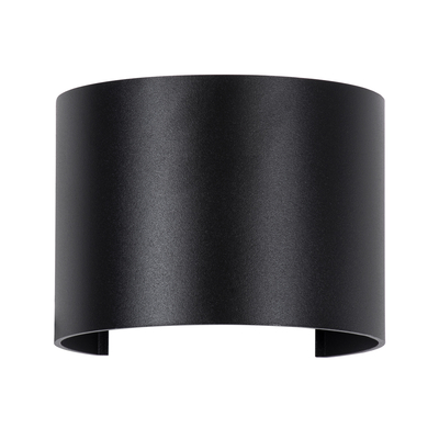 GloboStar® AXIS-R 60637 Φωτιστικό Τοίχου - Απλίκα Αρχιτεκτονικού Φωτισμού Εσωτερικού/Εξωτερικού Χώρου Up & Down LED 10W 1150lm 10 έως 60° AC 220-240V Αδιάβροχο IP65 Μ10 x Π10 x Υ10cm - Θερμό Λευκό 2700K - Μαύρο - Bridgelux Chip - 3 Years Warranty