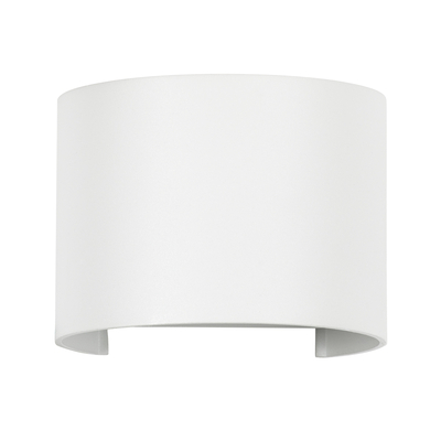 GloboStar® AXIS-R 60638 Φωτιστικό Τοίχου - Απλίκα Αρχιτεκτονικού Φωτισμού Εσωτερικού/Εξωτερικού Χώρου Up & Down LED 10W 1200lm 10 έως 60° AC 220-240V Αδιάβροχο IP65 Μ10 x Π10 x Υ10cm - Φυσικό Λευκό 4500K - Λευκό - Bridgelux Chip - 3 Years Warranty