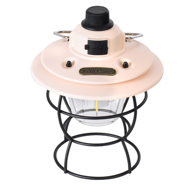 GloboStar® 85696 Αυτόνομο Φανάρι Camping LED 4W USB 2.0 με Επαναφορτιζόμενη Μπαταρία 1 x 18650 2000mAh Li-ion Power Bank IP20 Dimmable Ροζ με Διάφανο Γυαλί CCT Εναλλαγή Φωτισμού μέσω On/Off All In One Ψυχρό 6000K+Φυσικό 4500K+Θερμό 2700K Φ13.5 x Υ17.5cm