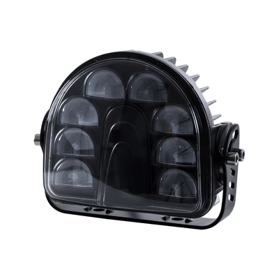 GloboStar® 85423 E9 Mark Forklift Safety Lights - Φώτα Προειδοποίησης & Διαγράμμισης Ασφαλείας για Περονοφόρα - Κλάρκ LED 24W DC 9-80V Αδιάβροχο IP67 Κόκκινο Μ14 x Π14.5 x Υ6cm