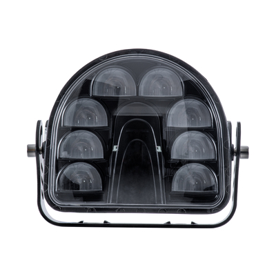 GloboStar® 85423 E9 Mark Forklift Safety Lights - Φώτα Προειδοποίησης & Διαγράμμισης Ασφαλείας για Περονοφόρα - Κλάρκ LED 24W DC 9-80V Αδιάβροχο IP67 Κόκκινο Μ14 x Π14.5 x Υ6cm