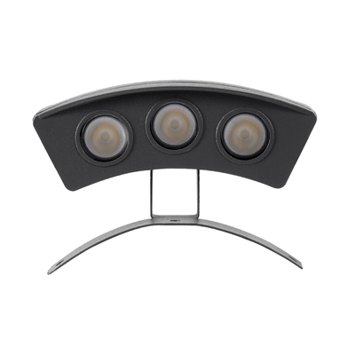 GloboStar® TREELIGHT-PLANTE 90516 Κυρτή Μπάρα Φωτισμού Wall Washer Ειδική για Φυτά - Δέντρα LED 3W 285lm 15° DC 24V Αδιάβροχο IP67 Μ11 x Π3 x Υ8.2cm Φυσικό Λευκό 4500K - Γκρι Ανθρακί - 3 Years Warranty