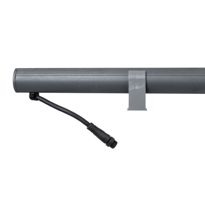 GLOBOSTAR® WASHER-PANDA 90579 Μπάρα Φωτισμού Wall Washer LED 18W 1620lm 15° DC 24V Αδιάβροχο IP65 Θερμό Λευκό 2700K Dimmable - Γκρι Ανθρακί - Μ100 x Π4 x Υ3.5cm - 3 Χρόνια Εγγύηση