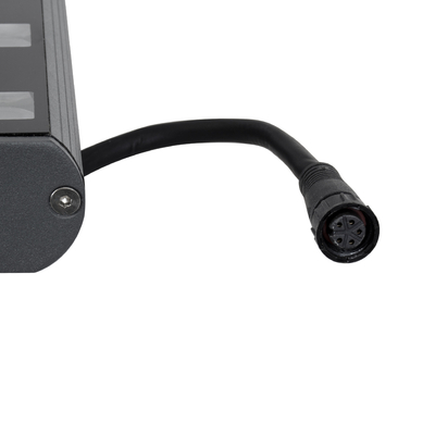 GLOBOSTAR® WASHER-PANDA 90585 Μπάρα Φωτισμού Wall Washer LED 36W 3060lm 15° DC 24V Αδιάβροχο IP65 Πολύχρωμο RGBW Dimmable DMX512 - Γκρι Ανθρακί - Μ100 x Π4 x Υ3.5cm - 3 Χρόνια Εγγύηση