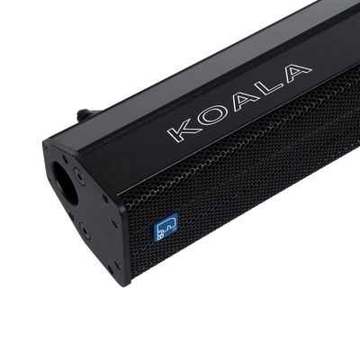 GloboStar® FDB K803 98024 PA Speaker - Παθητικό Ηχείο Column Κολωνάτο Επιτοίχιο & Επιδαπέδιο 8Ω - 200W RMS (800W Peak) - 8 x 3 Inches Mid & HF - IP20 - Μαύρο - Μ10 x Π11 x Υ75cm - Ζεύγος