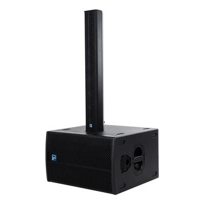 GloboStar® FDB K803 98024 PA Speaker - Παθητικό Ηχείο Column Κολωνάτο Επιτοίχιο & Επιδαπέδιο 8Ω - 200W RMS (800W Peak) - 8 x 3 Inches Mid & HF - IP20 - Μαύρο - Μ10 x Π11 x Υ75cm - Ζεύγος