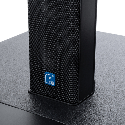 GloboStar® FDB K803 98024 PA Speaker - Παθητικό Ηχείο Column Κολωνάτο Επιτοίχιο & Επιδαπέδιο 8Ω - 200W RMS (800W Peak) - 8 x 3 Inches Mid & HF - IP20 - Μαύρο - Μ10 x Π11 x Υ75cm - Ζεύγος