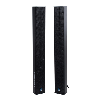 GloboStar® FDB K803 98024 PA Speaker - Παθητικό Ηχείο Column Κολωνάτο Επιτοίχιο & Επιδαπέδιο 8Ω - 200W RMS (800W Peak) - 8 x 3 Inches Mid & HF - IP20 - Μαύρο - Μ10 x Π11 x Υ75cm - Ζεύγος