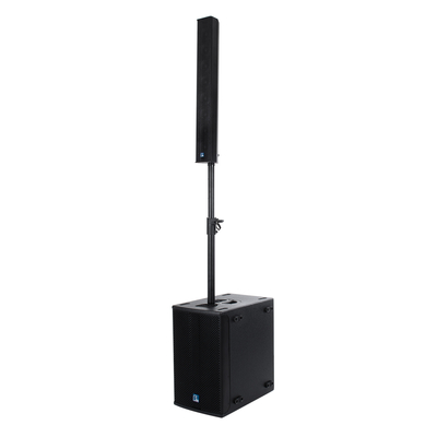 GloboStar® FDB K803+K112BAS 98024-98025-SET PA Column System - Ενεργό Αυτοενισχυόμενο Σετ Ηχείων & Subwoofer Column Κολωνάτο με Ψηφιακό Ενισχυτή FA2.36 AC 220V/50-60Hz - 600W RMS/8Ω + 400W RMS/8Ω (4000W Peak) - IP20 - Μαύρο - Σετ 4 Τεμαχίων