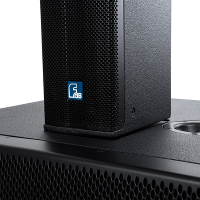 GloboStar® FDB K806 98027 PA Speaker - Παθητικό Ηχείο Column Κολωνάτο Επιτοίχιο & Επιδαπέδιο 6Ω - 480W RMS (1920W Peak) - 6 x 6 Inches Mid & 2 x 1.7 Inches HF - IP20 - Μαύρο - Μ15.8 x Π24.2 x Υ129cm