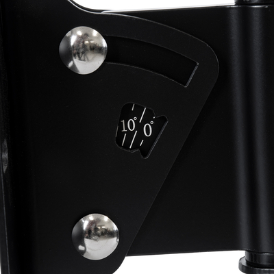 GloboStar® FDB K806-WB2 98030 Speaker Base Wall Bracket - Επιτοίχια Ρυθμιζόμενη Βάση Ηχείου για Τοποθέτηση Συστήματος Κολωνάτων Ηχείων K806 - IP20 - Μαύρο - Μ9.5 x Π11.5 x Υ16cm - Ζεύγος