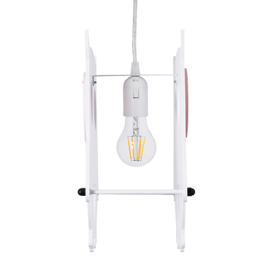 GloboStar® OWL 61576 Παιδικό Κρεμαστό Φωτιστικό Φιγούρα Μονόφωτο 1 x E27 IP20 Πολύχρωμο Πλαστικό - Μ29.5 x Π15.5 x Υ30.5cm