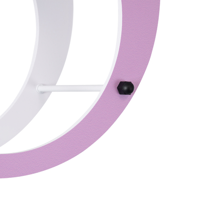 GloboStar® BUNNY 61577 Παιδικό Κρεμαστό Φωτιστικό Φιγούρα Μονόφωτο 1 x E27 IP20 Ροζ & Άσπρο Πλαστικό - Μ27.2 x Π15.5 x Υ40cm