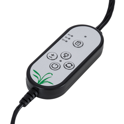 GloboStar® 79650 Grow Light Full Spectrum LED Φωτιστικό Ανάπτυξης Φυτών Γλάστρας με 2 Κινούμενες Κεφαλές & Βάση Clip SMD 2835 10W 160° DC 5V IP20 με Dimmer & Timer Εσωτερικού Χώρου για Κάλυψη Επιφάνειας 0.6m x 0.6m Πλήρους Φάσματος Φωτισμού