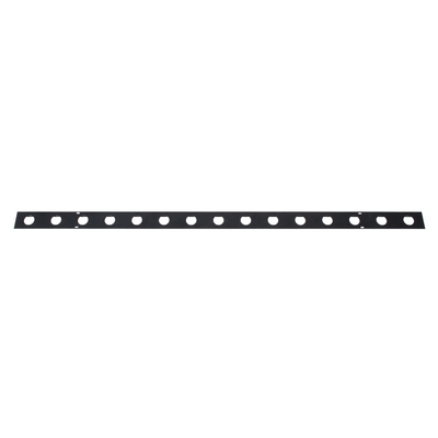 GloboStar® 90237 Μεταλλικο Καλυμμα 1 Μέτρου 15 Τεμαχίων για Ψηφιακή Αλυσίδα Γιρλάντα 20 Σποτ LED με Κωδικό 90140 Μαύρο Μ100 x Π4.7 x Υ1cm