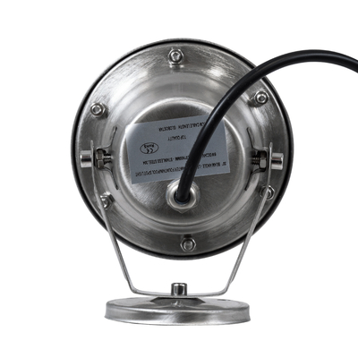 GloboStar® UNDERWATER-DEDY 90426 Υποβρύχιο Επιφανειακό Φωτιστικό Σποτ Ειδικό για Σιντριβάνια - Πισίνες - Τζακούζι LED 6W 540lm 30° DC 24V Αδιάβροχο IP68 Μ12 x Π7.5 x Υ14.5cm Θερμό Λευκό 2700K - Ανοξείδωτο Ατσάλι SS304 - 3 Years Warranty