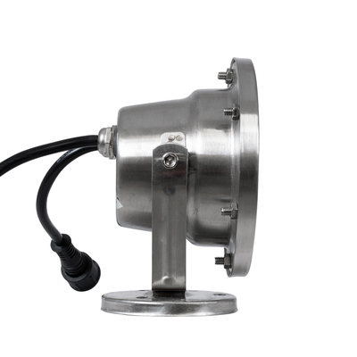 GloboStar® UNDERWATER-DEDY 90428 Υποβρύχιο Επιφανειακό Φωτιστικό Σποτ Ειδικό για Σιντριβάνια - Πισίνες - Τζακούζι LED 6W 510lm 30° DC 24V Αδιάβροχο IP68 Μ12 x Π7.5 x Υ14.5cm RGBW DMX512 - Ανοξείδωτο Ατσάλι SS304 - 3 Years Warranty