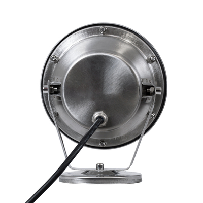 GLOBOSTAR® UNDERWATER-DENIS 90429 Υποβρύχιος Προβολέας Σποτ για Σιντριβάνια/Πισίνες LED 12W 1080lm 30° DC 24V Αδιάβροχο IP68 Θερμό Λευκό 2700K Dimmable - Ανοξείδωτο Ατσάλι 304 - Μ14.5 x Π7 x Υ17cm - 3 Χρόνια Εγγύηση