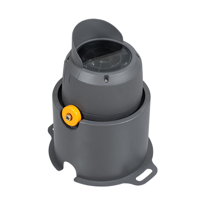 GloboStar® FLOOD-SIMA 90493 Κινούμενος Προβολέας - Σποτ Φωτισμού Wall Washer με Αντιθαμβωτική Γρίλια για Φωτισμό Κτιρίων LED 24W 2160lm 30° DC 24V Αδιάβροχο IP67 Μ14.5 x Π24.2 x Υ22.5cm Θερμό Λευκό 2700K - Γκρι Ανθρακί - 3 Years Warranty