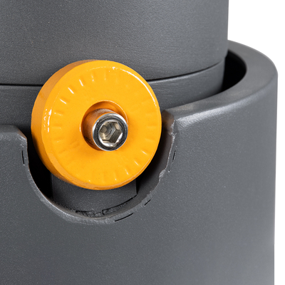 GloboStar® FLOOD-SIMA 90493 Κινούμενος Προβολέας - Σποτ Φωτισμού Wall Washer με Αντιθαμβωτική Γρίλια για Φωτισμό Κτιρίων LED 24W 2160lm 30° DC 24V Αδιάβροχο IP67 Μ14.5 x Π24.2 x Υ22.5cm Θερμό Λευκό 2700K - Γκρι Ανθρακί - 3 Years Warranty