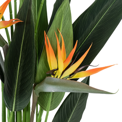 GloboStar® Artificial Garden STRELITZIA REGINAE 20032 Τεχνητό Διακοσμητικό Φυτό Στρελίτσια - Πουλί του Παραδείσου Υ140cm