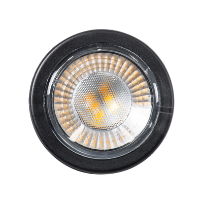 GloboStar® GARDENINI 61546 Επιφανειακό Φωτιστικό Σποτ Κήπου LED 5W 650lm 38° DC 24V IP68 Υψηλής Αντοχής ABS IK06 Φ7 x Υ14.5cm - Θερμό Λευκό 2700K Dimmable - Μαύρο - Bridgelux Chip - 3 Years Warranty
