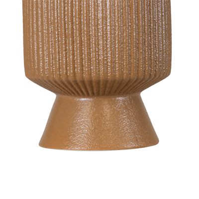 GloboStar® Artificial Garden AMALFI 20469 Πήλινο Κεραμικό Κασπώ Γλάστρα - Flower Pot Κεραμιδί Φ7.5cm x Υ20cm