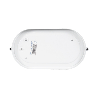 GloboStar® BOATLIGHT 61582 Vintage Industrial Φωτιστικό Τοίχου - Απλίκα - Καραβοχελώνα Εξωτερικού Χώρου Μονόφωτο 1 x E27 AC220-240V Αδιάβροχο IP65 - Σώμα Αλουμινίου & Tempered Glass - Μ21 x Π10.4 x Υ9cm - Λευκό - Οβάλ - 5 Years Warranty