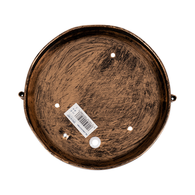 GloboStar® BOATLIGHT 61587 Vintage Industrial Φωτιστικό Τοίχου - Απλίκα - Καραβοχελώνα Εξωτερικού Χώρου Μονόφωτο 1 x E27 AC220-240V Αδιάβροχο IP65 - Σώμα Αλουμινίου & Tempered Glass - Φ17.5 x Υ9cm - Αντικέ Μπρονζέ - Στρόγγυλο - 5 Years Warranty