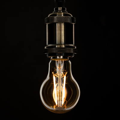GloboStar® 99037 LED Long Filament Bulb E27 A60 Globe 8W 720lm 360° AC 220-240V IP20 D6 x H10.5cm Ultra Θερμό Λευκό 2200K με Μελί Γυαλί - Dimmable - 3 Years Warranty