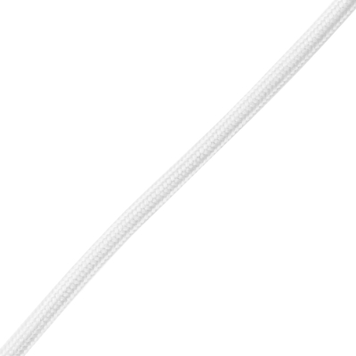 GloboStar® CABLITO 61550 Μοντέρνο Κρεμαστό Φωτιστικό Οροφής Μονόφωτο 1 x E27 Λευκό Σιλικόνης Ανάρτηση με Υφασμάτινο Καλώδιο Φ4 x Υ110cm