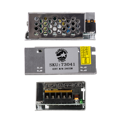 GloboStar® 73041 Μεταλλικό Τροφοδοτικό PELV για Προϊόντα LED 25W 1.05A - AC 220-240V σε DC 24V - IP20 L8.7 x W5.8 x H3.4cm - 3 Years Warranty