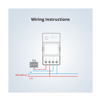 GloboStar® 80079 SONOFF POW Elite POWR316D Smart WiFi Real Time Power Consumption AC 100-240V MAX 16A