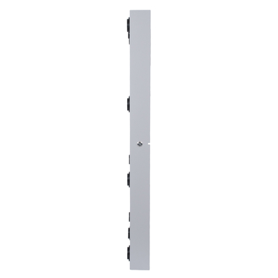 GloboStar® MAKEUP MIRROR-60x90-3 Μοντέρνος Καθρέπτης Μακιγιάζ με Πλαίσιο Φυσικού Ξύλου με Διακόπτη On/Off 10 x E27 AC220-240V - Μ60 x Π7 x Υ90cm - Γκρι Τσιμέντου