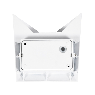 GloboStar® STEALTH 60518 Φωτιστικό Τοίχου - Απλίκα Αρχιτεκτονικού Φωτισμού Εσωτερικού/Εξωτερικού Χώρου Up or Down LED 10W 1000lm 60° AC220-240V Αδιάβροχο IP65 - Σώμα Αλουμινίου & Tempered Glass - Μ17 x Π17 x Υ7.5cm - Θερμό Λευκό 2700K - Λευκό - Bridgelux Chip - 5 Years Warranty